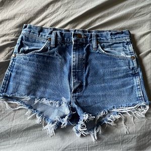 wrangler denim shorts